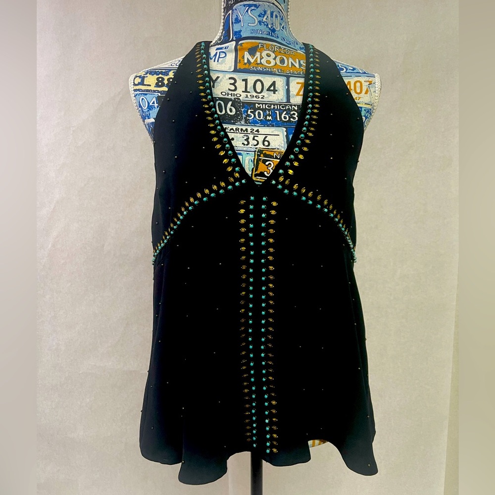 Rachel Zoe Black sleeveless blouse